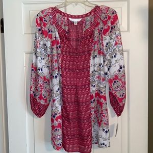 Floral peasant top